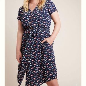 NEW Plus Size Anthropolgie Maeve Beach Umbrella Catherine Shirtdress Size 26
